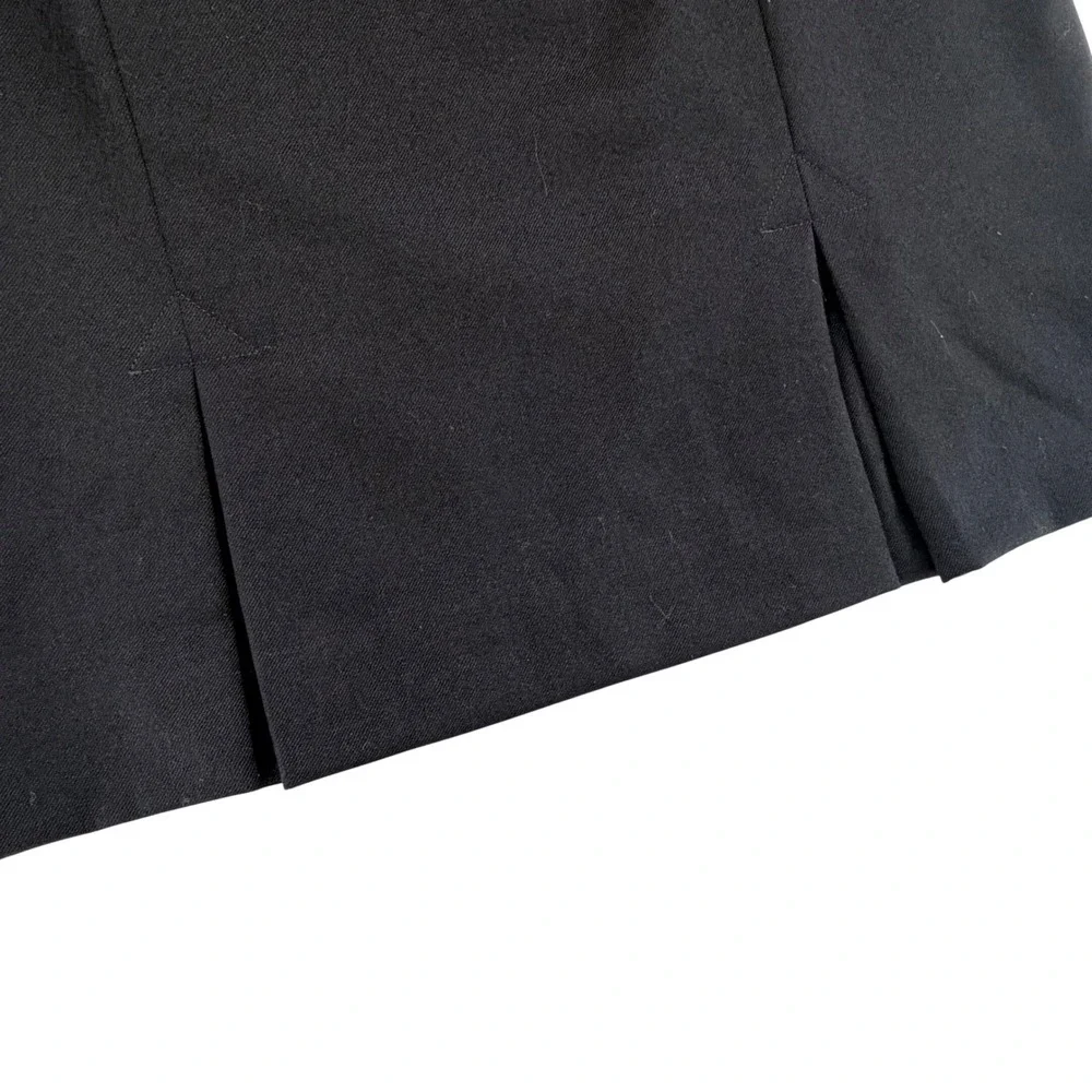 Pendleton Petite 100% Virgin Wool Pencil Skirt Womens 10P Black Vintage USA